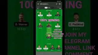 RR VS DC #1 RANK DREAM 11 TEAM #fantasy