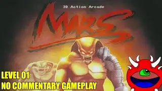 MARS 3D / 終極戰士 Gameplay (DOSBox) - Level 01 - All Secrets