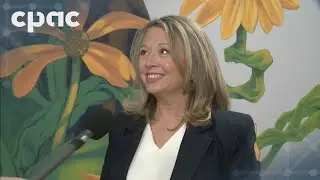 Ontario NDP Leader Marit Stiles speaks with reporters in Hamilton &ndash; February 21, 2025