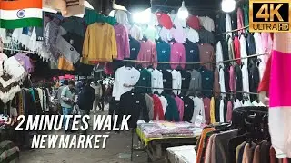2 Minutes Walk| new market kolkata 🇮🇳 (4k HD) No Talking 
