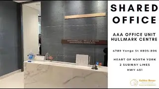 Shared Office Short Term Lease Available | North York Hullmark Centre | Yonge Sheppard Tridel Office
