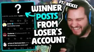 WINNER POSTS ON LOSERS TWITTER! BEST OF 3 vs REXSI