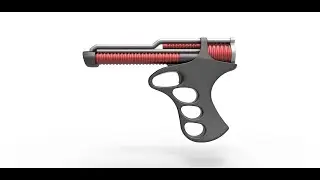 Pistol 3D model from the movie The Black Hole 1979
