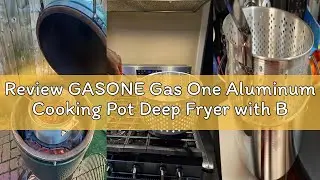 Review GASONE Gas One Aluminum Cooking Pot Deep Fryer with Basket &ndash; 10QT Aluminum Fry Pot with Easy