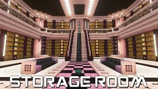 How To Build A CHERRY WOOD STORAGE ROOM In Minecraft (TUTORIAL)