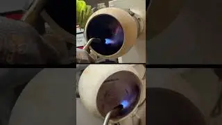 From rough crotch to modern art! 🔥 #woodturning #shorts