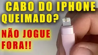O iPhone não carrega? Aprenda a consertar seu cabo lightning SEM GASTAR NADA!