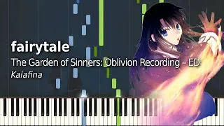 fairytale - Kara no Kyoukai/The Garden of Sinners: Oblivion Recording ED | Piano arrangement