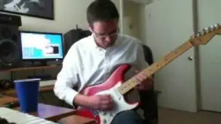 improvised shred over a backing track