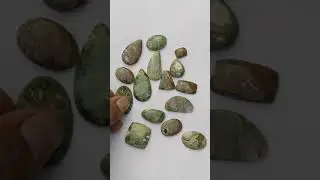 Free Size Natural Rain Forest Jasper Stone Smooth Mix Shape Loose Cabochon - AK Gemstone Beads