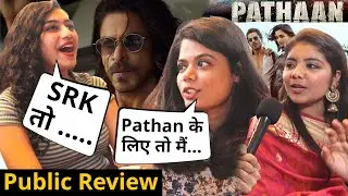 Pathaan Review Public reaction Excitement for Shahruk Khan, John Abraham, Deepika Padukone | SRK Fan