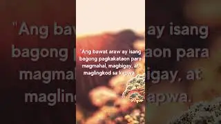 TAGALOG QUOTE #09: #tagaloginspirational #lifelessons #lifequotes #tagaloglessons