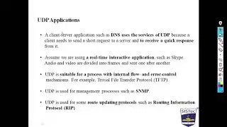 CN Unit - 5 User Datagram Protocol(UDP)