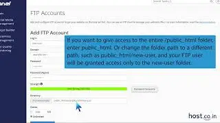 How to create a File Transfer Protocol FTP Account in cPanel   Host co in