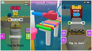 FUN RACE 3D VS TOY RACE 3D VS BALL RACE 3D - COMPARE GAME NEW LEVELS 《GAMERZ TOPER》
