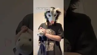 You feed oddie #opossumkemonomimi #opossumtherian #opossumfurry#antizoo#essa