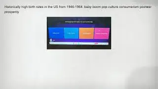 Historically high birth rates in the US from 1946-1964. baby boom pop culture consumerism postwar pr