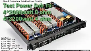 TEST POWER ASHLEY FORTE4.2 4CHANEL 1U SWITCHING VS SUBWOOFER ASHLEY ZOOM218 + MIXER ASHLEY LIVE8