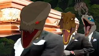 Jurassic World Rebirth Animation: Colossus - Coffin Dance Song TV (COVER)