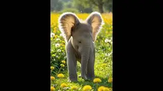 Tiny Elephant Cub Waddles Playfully! Adorable Moments 🥰