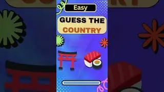 Guess the Country by Emoji 🌸🍣⛩️ | Only Smart People Get It! | #shorts   #quiz #emoji