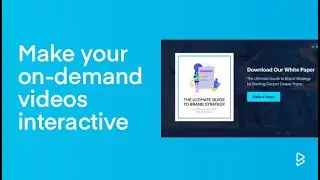 Add Interactive Elements to On-Demand Videos