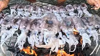 Simpleng Ulam nang Mangingisda inihaw na Pusit! 🦐😱