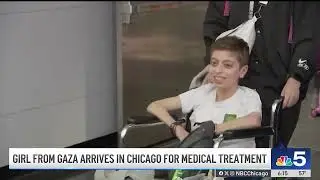 Girl severely wounded in Gaza arrives in Chicago for medical treatment