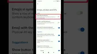 How To Enable emoji fast access row in google keyboard | #shorts