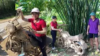 The challenge of a young girl restoring an 80-year-old man's DAELIM VS125CC super motorbike