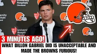 🚨URGENT! DILLON GABRIEL PLAYED HIS LAST GAME AFTER THIS! WHAT HE DID WILL COST HIS JOB! BROWNS NEWS!