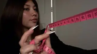 [ASMR] measuring you & taking notes fast and aggressive!!
