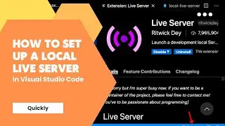 How to Set Up a Local Live Server in Visual Studio Code (Quickly)