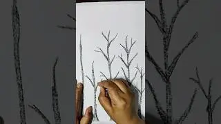 &ldquo;Creating nature with just my fingers 🌳🎨&rdquo;#acrylicpainting ##FingerPainting#KidsArt