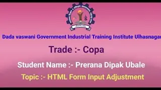 Title: How to Adjust HTML Form Input Fields #HTML #FormDesign #WebDevelopment  #viralvideo #iti