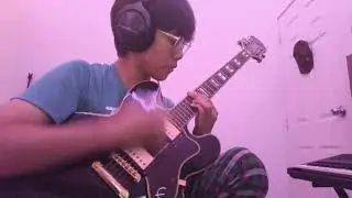 metal music on a jazz guitar