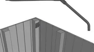 Purrfect Fence Existing Fence Conversion System installing on 90 Degree Corners