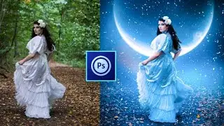 Full Moon Photo Manipulation । Speed art । Photoshop Tutorial । Ahnaf Jahin ।