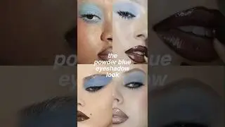 how to do: vintage powder blue eyeshadow from the movies ☁️ #makeup #movies #vintage