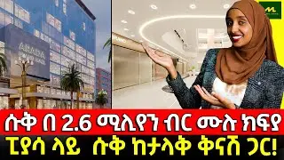 ፒያሳ ላይ ሱቅ በ 2.6 ሚሊየን ብር ሙሉ ክፍያ | Apartment price in Addis Ababa | luxury Homes