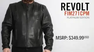 Revolt - Men's Leather Motorcycle Jacket