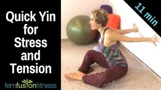 Super Quick Yin Yoga for Stress Relief and Mid-Day Tension