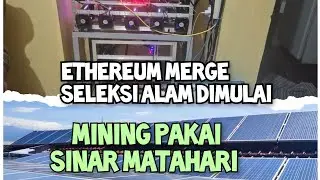 Mining RIG crypto ETH bitcoin dengan solar panel