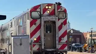 Metra Cab Car 8601 (State Bank Of India Wrap) Leads Metra Train #2016 At LaGrange Road On 11/15/25