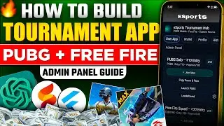 PUBG & Free Fire Tournament App Full Guide | Features + Admin Panel Explained