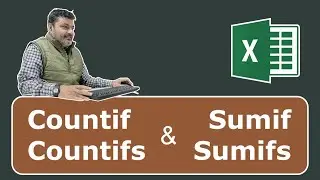Countif, Countifs and Sumif, Sumifs with simple example | #excel