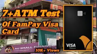 Fampay Visa card 7+ATM machine Test #fampay #famcard #fampayatmtest