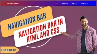 How To Create Navigation Bar In Html And CSS In Hindi | Navigation Bar Using HTML & CSS | Class#18