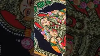 Tanjore painting step by step! tanjore painting for beginners! Thanjavur paintings easy!