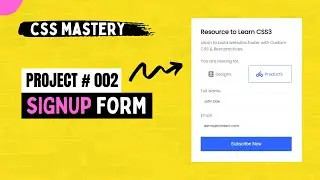 Create Signup form (CSS Mastery # 002) | Coder Champ